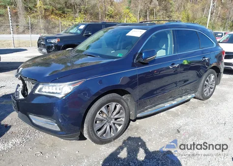 2016 Acura Mdx Technology Acurawatch Plus Packages/Technology Package из США, поврежденный, VIN 5FRYD4H43GB031551